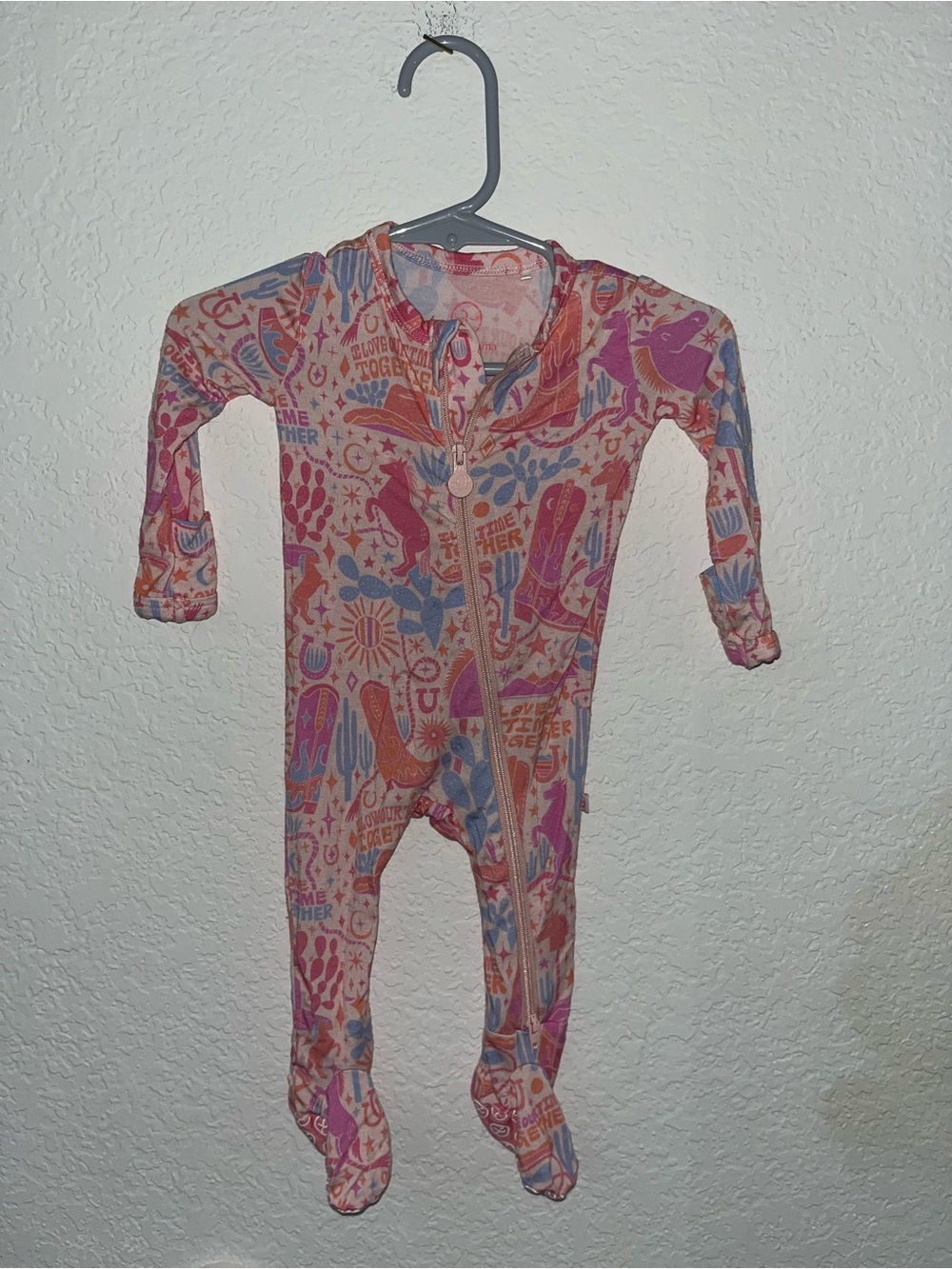 Raising Mama saddle up footie pajamas